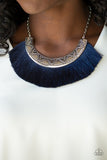 Might and MANE - Blue Necklace - Paparazzi Accessories Necklace Bedazzle Me Pretty Mobile Fashion Boutique
