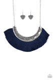 Might and MANE - Blue Necklace - Paparazzi Accessories Necklace Bedazzle Me Pretty Mobile Fashion Boutique