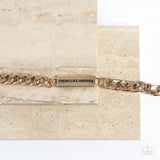 Mighty Matriarch - Gold Bracelet - Paparazzi Accessories Bracelet Bedazzle Me Pretty Mobile Fashion Boutique