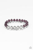 Millennial Grandeur - Purple Bracelet - Paparazzi Accessories Bracelet Bedazzle Me Pretty Mobile Fashion Boutique