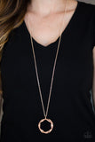 Millennial Minimalist - Copper Necklace - Paparazzi Accessories Necklace Bedazzle Me Pretty Mobile Fashion Boutique