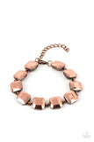 Mind-Blowing Bling - Copper Bracelet - Paparazzi Accessories Bracelet Bedazzle Me Pretty Mobile Fashion Boutique