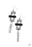 Mind, Body, and SEOUL - Black Earrings - Paparazzi Accessories Earrings Bedazzle Me Pretty Mobile Fashion Boutique