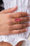 Mineral Masterpiece - Pink Ring - Paparazzi Accessories Ring Bedazzle Me Pretty Mobile Fashion Boutique