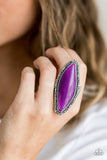 Mineral Mine - Purple Ring - Paparazzi Accessories Ring Bedazzle Me Pretty Mobile Fashion Boutique