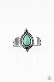 Mineral Minimalist - Blue Ring - Paparazzi Accessories Ring Bedazzle Me Pretty Mobile Fashion Boutique