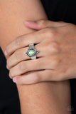 Mineral Minimalist - Green Ring - Paparazzi Accessories Ring Bedazzle Me Pretty Mobile Fashion Boutique