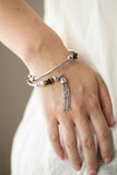 Mineral Mosaic - Brown Bracelet - Paparazzi Accessories Bracelet Bedazzle Me Pretty Mobile Fashion Boutique