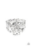 Minnesota Magic - White Ring - Paparazzi Accessories Ring Bedazzle Me Pretty Mobile Fashion Boutique