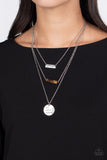Miracle Mountains - Brown Necklace - Paparazzi Accessories Necklace Bedazzle Me Pretty Mobile Fashion Boutique