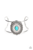 Mirage Magnificence - Blue Bracelet - Paparazzi Accessories Bracelet Bedazzle Me Pretty Mobile Fashion Boutique