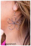 Miss Daisy - Gunmetal Black (Large) Earrings - Paparazzi Accessories Earrings FS-Bedazzle Me Pretty Mobile Fashion Boutique