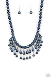 Miss Majestic - Blue Necklace - Paparazzi Accessories Necklace Bedazzle Me Pretty Mobile Fashion Boutique