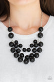 Miss Pop-YOU-larity - Black Necklace - Paparazzi Accessories Necklace Bedazzle Me Pretty Mobile Fashion Boutique