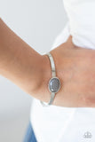 Misty Meadow - Silver Bracelet - Paparazzi Accessories Bracelet Bedazzle Me Pretty Mobile Fashion Boutique