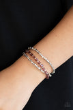 Mix and Mash - Purple Bracelet - Paparazzi Accessories Bracelet Bedazzle Me Pretty Mobile Fashion Boutique