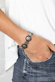 Mixed Up Metro - Black Bracelet - Paparazzi Accessories Bracelet Bedazzle Me Pretty Mobile Fashion Boutique