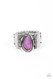 Moab Motif - Purple Ring - Paparazzi Accessories Ring Bedazzle Me Pretty Mobile Fashion Boutique