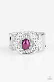 Mod Modest - Purple Ring - Paparazzi Accessories Ring Bedazzle Me Pretty Mobile Fashion Boutique