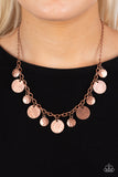 Model Medallions - Copper Necklace - Paparazzi Accessories Necklace Bedazzle Me Pretty Mobile Fashion Boutique