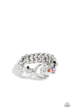 Modeling Moon - Orange Ring - Paparazzi Accessories Ring Bedazzle Me Pretty Mobile Fashion Boutique