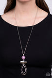 Modern Day Demure - Purple Necklace - Paparazzi Accessories Necklace Bedazzle Me Pretty Mobile Fashion Boutique