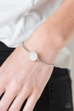 Modern Day Diva - White Bracelet - Paparazzi Accessories Bracelet Bedazzle Me Pretty Mobile Fashion Boutique