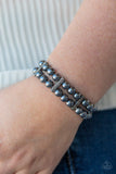 Modern Day Mariner - Black Bracelet - Paparazzi Accessories Bracelet Bedazzle Me Pretty Mobile Fashion Boutique