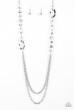 Modern Girl Glam - Silver Necklace - Paparazzi Accessories Necklace Bedazzle Me Pretty Mobile Fashion Boutique