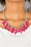 Modern Macarena - Pink Necklace - Paparazzi Accessories Necklace Bedazzle Me Pretty Mobile Fashion Boutique