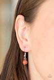 Modern Majesty - Orange Necklace - Paparazzi Accessories Necklace Bedazzle Me Pretty Mobile Fashion Boutique