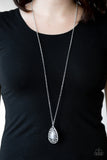 Modern Majesty - Silver Necklace - Paparazzi Accessories Necklace Bedazzle Me Pretty Mobile Fashion Boutique