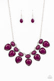 Modern Masquerade - Purple Necklace - Paparazzi Accessories Necklace Bedazzle Me Pretty Mobile Fashion Boutique
