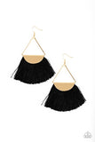 Modern Mayan - Black Earrings - Paparazzi Accessories Earrings Bedazzle Me Pretty Mobile Fashion Boutique