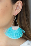 Modern Mayan - Blue Earrings - Paparazzi Accessories Earrings Bedazzle Me Pretty Mobile Fashion Boutique
