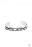 Modern Metalhead - Silver Mens Bracelet - Paparazzi Accessories Mens Bracelet Bedazzle Me Pretty Mobile Fashion Boutique