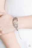 Modern Minimalism - Silver Bracelet - Paparazzi Accessories Bracelet Bedazzle Me Pretty Mobile Fashion Boutique