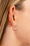 Modern Model - Copper Earrings - Paparazzi Accessories Earrings Bedazzle Me Pretty Mobile Fashion Boutique