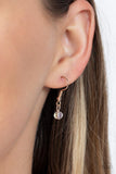 Modern Moonbeam - Rose Gold Necklace - Paparazzi Accessories Necklace Bedazzle Me Pretty Mobile Fashion Boutique
