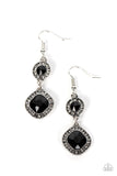 Modern Motives - Black Earrings - Paparazzi Accessories Earrings Bedazzle Me Pretty Mobile Fashion Boutique