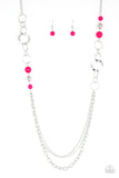 Modern Motley - Pink Necklace - Paparazzi Accessories Necklace Bedazzle Me Pretty Mobile Fashion Boutique