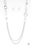 Modern Motley - White Necklace - Paparazzi Accessories Necklace Bedazzle Me Pretty Mobile Fashion Boutique