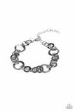 Modern Movement - Black Bracelet - Paparazzi Accessories Bracelet Bedazzle Me Pretty Mobile Fashion Boutique