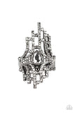 Modern Muse - Black Ring - Paparazzi Accessories Ring Bedazzle Me Pretty Mobile Fashion Boutique