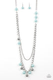 Modern Musical - Blue Necklace - Paparazzi Accessories Necklace Bedazzle Me Pretty Mobile Fashion Boutique