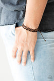 Modern Pioneer - Brown Bracelet - Paparazzi Accessories Bracelet Bedazzle Me Pretty Mobile Fashion Boutique