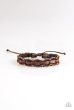 Modern Pioneer - Brown Bracelet - Paparazzi Accessories Bracelet Bedazzle Me Pretty Mobile Fashion Boutique