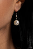 Modest Makeover - White Lanyard - Paparazzi Accessories Lanyard Bedazzle Me Pretty Mobile Fashion Boutique