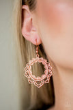 Modest Mandalas - Copper Earrings - Paparazzi Accessories Earrings Bedazzle Me Pretty Mobile Fashion Boutique