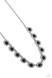 Modest Masterpiece - Blue Necklace - Paparazzi Accessories Necklace Bedazzle Me Pretty Mobile Fashion Boutique